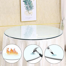 Tempered Glass Board, Transparent Flat Circular Sheet, Flat Tempered Glass Table Top, Long Lasting Clear Glass, Heat-Strengthened Glass, Transparent Round, for Use As A Tabletop, Baseboard ( Size : 90