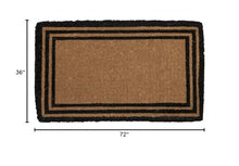 Entryways Handmade Estate Doormat - The One with The Border, 36"x72"