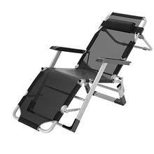 SDVantage Zero Gravity Chairs Heavy Duty Adjustable Steel Mesh Zero Gravity Lounge Chair Recliners W/Pillows Loadbea200Kg Sun Loungers，Black-