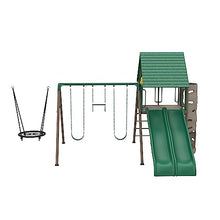 Lifetime Big Stuff Two-Slide Swing Set Playset Earthtone