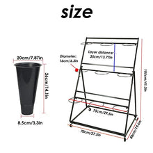 RWGOVLU Flower Stands For Indoor Plants Flower Rack Display Stand Plant Shelf With Wheels For Fresh Flower Sho