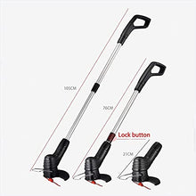 Electric Lawn Mower USB Rechargeable Wireless Portable Electric Lawn Mower Retractable Durable Weeding Hand Tool Suitable for Outdoor Garden