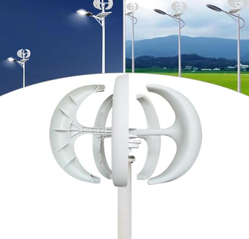 AityBuy 12v 24v Wind Turbine Generators,Portable Vertical Wind Power Turbine Generator,5 Blade Wind Generator Kit with Controller,3 Phase Ac Permanent Magnet Generator 12V-4000W