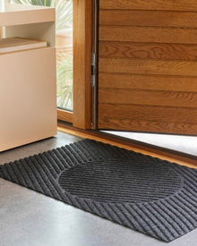 HEYMAT Måne Premium Scandinavian Indoor & Outdoor Doormat – Designer Entry Mat with Superior Dirt & Moisture Control – Non-Slip – Grey, 2' x 3'
