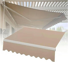 WZUOPG Manual Retractable Awning Door Window Awning Shelter Outdoor Canopy Home Deck Canopy with Manual Crank Handle（Frame Included ）