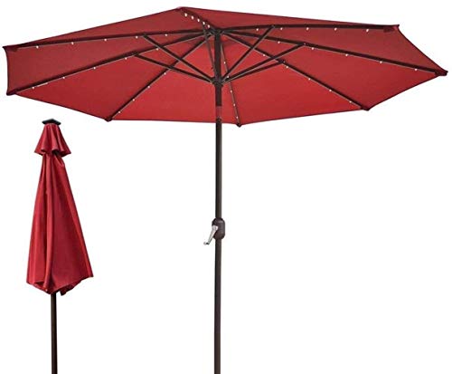 Dntum Outdoor Garden Parasols Parasols Solar Light UmbrellaparasolOutdoor LED Umbrellas Self Charging LED Garden Umbrella 3 M