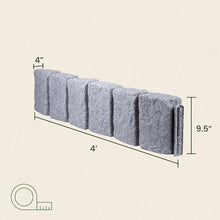 Beuta Cobblestone BlockXL Lawn and Garden Landscape Edging - 9.5" Tall Natural Resin, Fade Rust and Corrosion Resistant, Includes 3 Anchoring Spikes