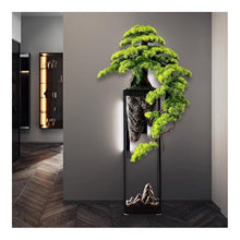 ELUKHT Fake Plants, Pine Bonsai - Large Floor-Standing Green Plant, Suitable for Living Room, Villa and Hotel Decoration,Bonsai Tree