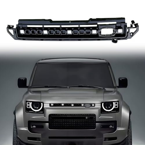 LED Grille Lights Front Grill Trim Strips Lighting Accessories Fits for LR Defender 90 110 130 2020 2021 2022 2023 2024 2025 2026
