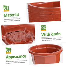30 Sets Orchid Decor Scindapsus Small Flowerpot Drainage Flower Balcony Porch Home Garden Chlorophytum Indoor Coffeexcm with Planters Plant and Basket Pot Round Planter Patio (Coffeex4pcs