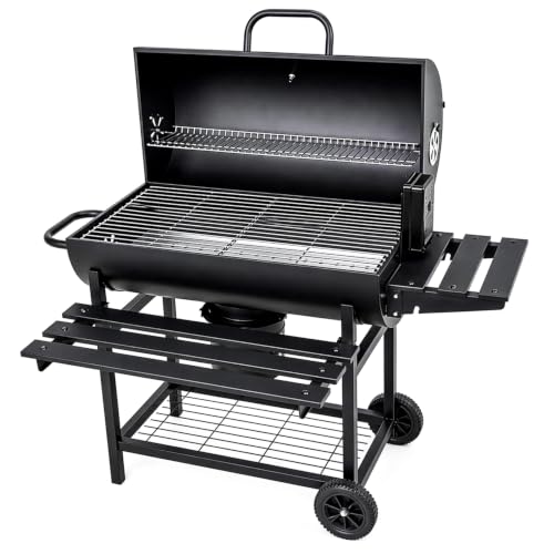 Large Charcoal Grill with Rotisserie A
