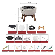uP9sF2mD Barbecue Grill Indoor Grill Table Balcony Courtyard Domestic Charcoal Rack Carbon Brazier Heating and Barbecue Charcoal Grill
