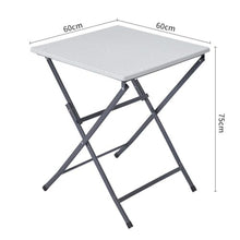 NRFJFOP Combination of Rattan Tables Chairs Outdoor Stalls Courtyard White Folding Coffee Table