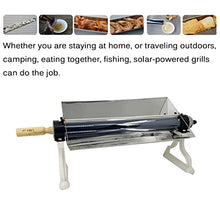 Dntum Portable Solar Power Cooker BBQ Grill Solar Oven Cooker Stove, 304 Stainless Steel Outdoor Oven Camping Stove for Hiking Kitchen Tools