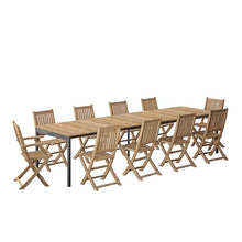 Amazonia Patio Kobe 9-Piece Dining Set Certified Teak Outdoor