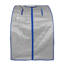 Heatwave Spirit Deluxe Oversized Portable Infrared Sauna Grey Square Polyester Ul Listed