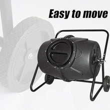 Outdoor Garden Compost Bin, 190L Movable Rotating Compost Barrel, Tumbling Mixer Composter, Easy Assembling, Perfect for Garden Yard Leaves and Kitchen Waste