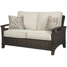 Afuera Living Outdoor Wicker Patio Loveseat Brown
