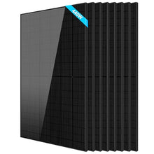 SUNGOLDPOWER N-Type 440W Solar Panel 8PCS,16BB Monocrystalline Grade A Cell,Black,IP68,for 12V/24V/48Vdc Energy Storage in Home,RV,Farms,on/Off-Grid System UL61730 CEC Listed(3520W)