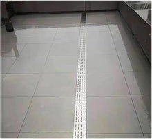 uhyOHF 304 Stainless Steel Trench Drain Kit, Narrow Linear Channel Drain Grate Cover, Rectangular Shower Drain, Outdoor Sidewalk Bath Floor Drainage Kit 100x15x10cm,(Wxlxh)-100x15x10cm
