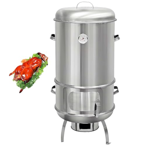 Barrel BBQ Grill Charcoal,Commercial Stainless Steel Charcoal Grill