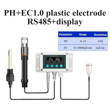 SKESTORE PH Sensor Industrial Water Quality Turbidity Tester, ORP Electrode EC Transmitter PH Meter(PH EC1.0 RS485 OLED)