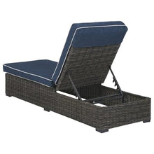 Signature Design by Ashley Grasson Lane Contemporary Chaise Lounge with Cushion Blue