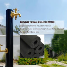 PUCNHZYNW Self-Standing Garden Water Column with Dual Taps - Outdoor Faucet System for Efficient Irrigation & Gardening, Durable Water Distribution Fountain SPO