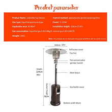 Outdoor Gas Patio Heater Heaters for Home Fast Heating Energy Efficient Safe Adjustable Temperature Radiator Dumping Protection for Garden Outside-C (natural Gas) 224cm(88in) (224cm(88in) B ())