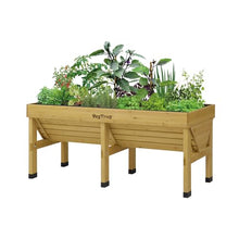 VegTrug Classic Raised Bed, Natural, Medium 1.8m - Cedar Wood V-Shaped Raised Garden Bed for Outdoor Gardening - Ergonomic Design for Balcony, Patio & Small Spaces