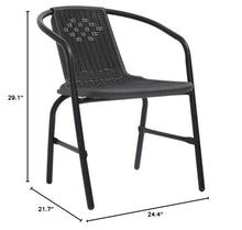 ZQQLVOO Garden Chairs 8 pcs Plastic Rattan and Steel 242.5 lb, Outoor Bar Height Stools, Outdoor Dining Chair, Patio High Top Bar Height Stool Chairs for Home Entertaining