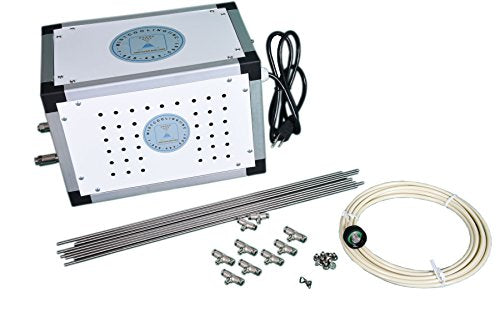 Industrial Misting System - Patio Misting System - 250 PSI Misting Pump, Stainless Steel Tubing - For Residential. Commercial, Outdoor Restaurant and Industrial Misting Application (35 Nozzle System)