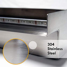 36" Color-Changing Stainless Steel Spillway with Remote Control