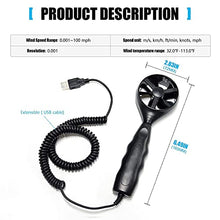 Replacement Wind Sensor Wand for Anemometer - (Sensor Vane ONLY, Anemometer NOT Included)