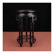 LUYOUBOZHU Vase Stand Ebony Circular Stool Bonsai Base, Display Pedestal for Flowerpot Tea Service
