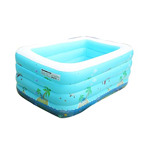 Children's Inflatable Ocean Ball Pool Foldable Thickened Independent Layered Airbag Height Adjustable 180x140x78 cm Backyard Water Party