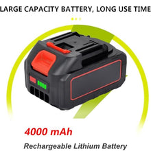 Cordless Garden Tiller, Handheld Electric Garden Rotary Tiller with Rechargeable Lithium Battery and Charger, Soil Tiller for Farms, Parks