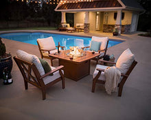 POLYWOOD® Braxton Deep Seating Set, Slate Grey/Textured Linen