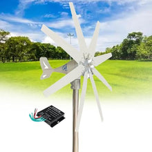 Zentorik 14000W Wind Turbine Generator Kit - 12V/24V/48V, 8 Blades, MPPT Controller, Auto Wind Direction, Ideal for Marine, Home, Hybrid Solar & Wind Power Solutions