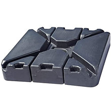 SDdPulse 3 Piece Square Garden Parasol Base Stand Patio Banana Umbrella Base Stand for Cantilever Parasols