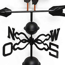 Wind Vane Direction Display Camper Silhouette Retro Stainless Weathervanes Weathercock Decoration Ornament Stainless Steel Weather Vane for Roof Garden Decoration 30 * 120cm-Rooster (Rooster 30*120cm