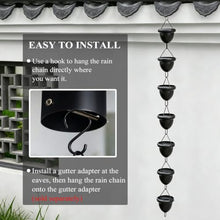 RNLFSP Customised Aluminum Rain Chain with Acorn Design, All Weather