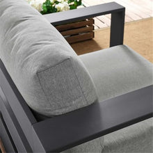 Modway Tahoe Aluminum Outdoor Patio Armchair in Gray Gray