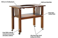 Duluth Forge Table for 18 Inch Ceramic Charcoal Kamado Grill and Smoker