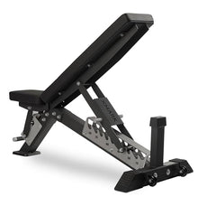 XMark Adjustable Weight Bench PreAssembled Mainframe Flat Incline Bench Black
