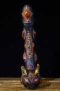 Generic Tibetan Temple Meteorite Mosaic Dzi Beads 11" 1