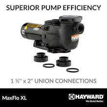 Hayward MaxFlo LX Pool Pump for In-Ground Pools, Single Speed 1HP Pump