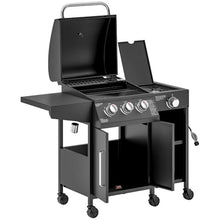 Gas Grill with Side Burner for Outdoor Cooking and Entertaining