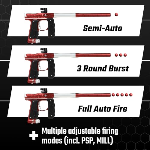Generic HK Army Empire Mini GS Electronic Paintball Marker Red/Silver