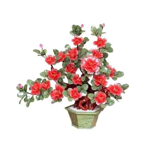 YXIANG56Q Fake Plants Artificial Bonsai Tree - Peony Flower Jade Indoor Plant Decoration Bonsai Tree